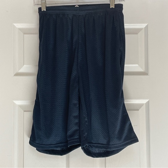 Men’s Navy Blue Mesh Athletic Shorts, Small - Picture 1 of 9